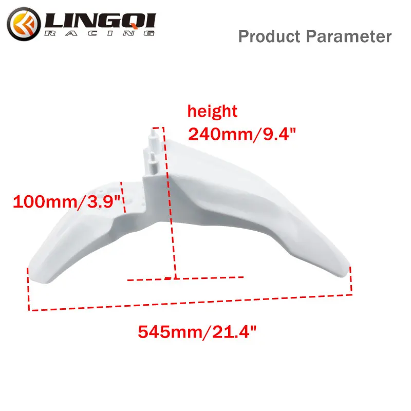 LINGQI Motorcycle CRF110 Front Fender PP Plastic Mudguard For CRF 110 110cc Motocross Dirt Pit Bike Parts