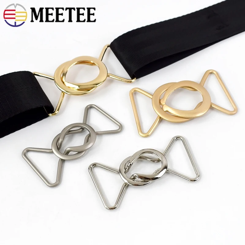 

2/5Pcs 20-40mm Metal Belt Buckles for Wind Coat Dress Waistband Clasp Bag Strap Button Trousers Snap Hook DIY Sewing Accessories
