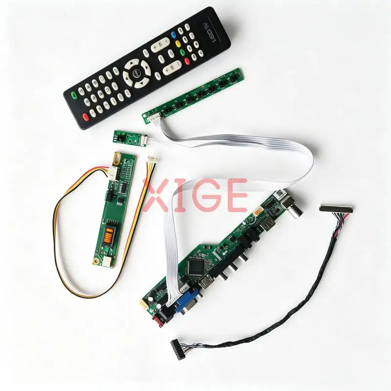 

Matrix Controller Board Fit HSD150PX16 HSD150PX15 HSD150PX14 HSD150PX17 1024*768 HDMI+VGA+AV+USB 1024x768 LVDS 30-Pin 1-CCFL Kit