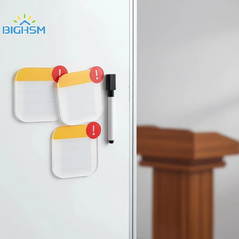 Creative Exclamation Mark Up Refrigerator Message Magnet Reusable Acrylic Memo Board Kitchen Home Decor Fridge Magnet