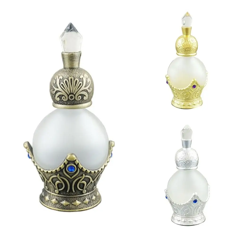 

Retro Perfume Bottle Middle East Arabian Style Essential Oil Dropper Bottle Luxury Crystal Travel Cosmetic Containers