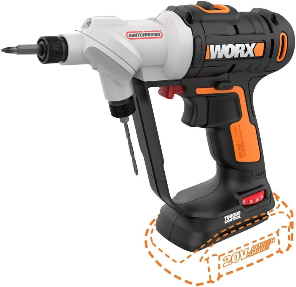 

Worx WX176L.9 20V Power Share Switchdriver 2-in-1 Cordless Drill & Driver (Tool Only)