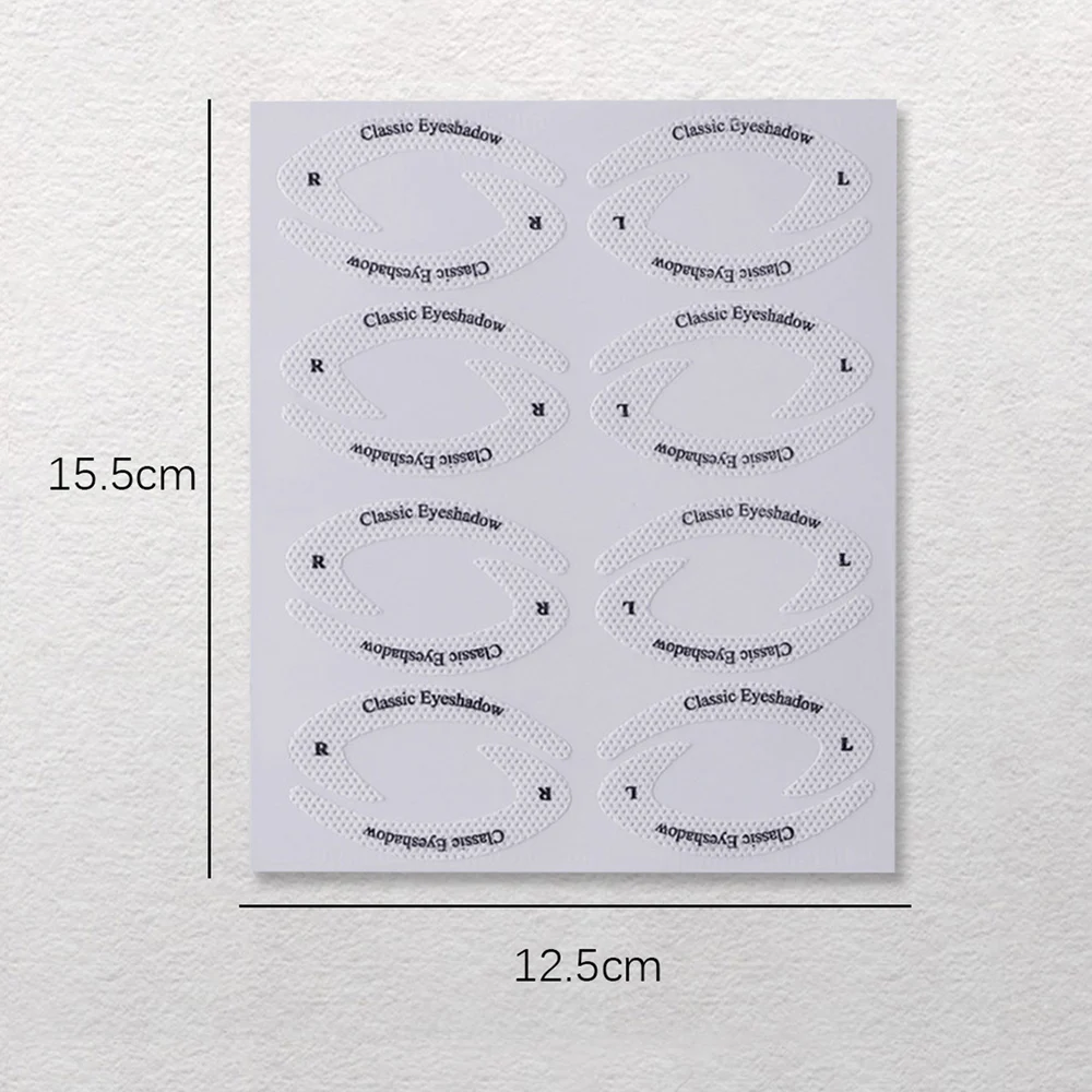 4 fogli modello di trucco adesivo strumenti per stencil per sopracciglia adesivo per stencil per ombretto eyeliner