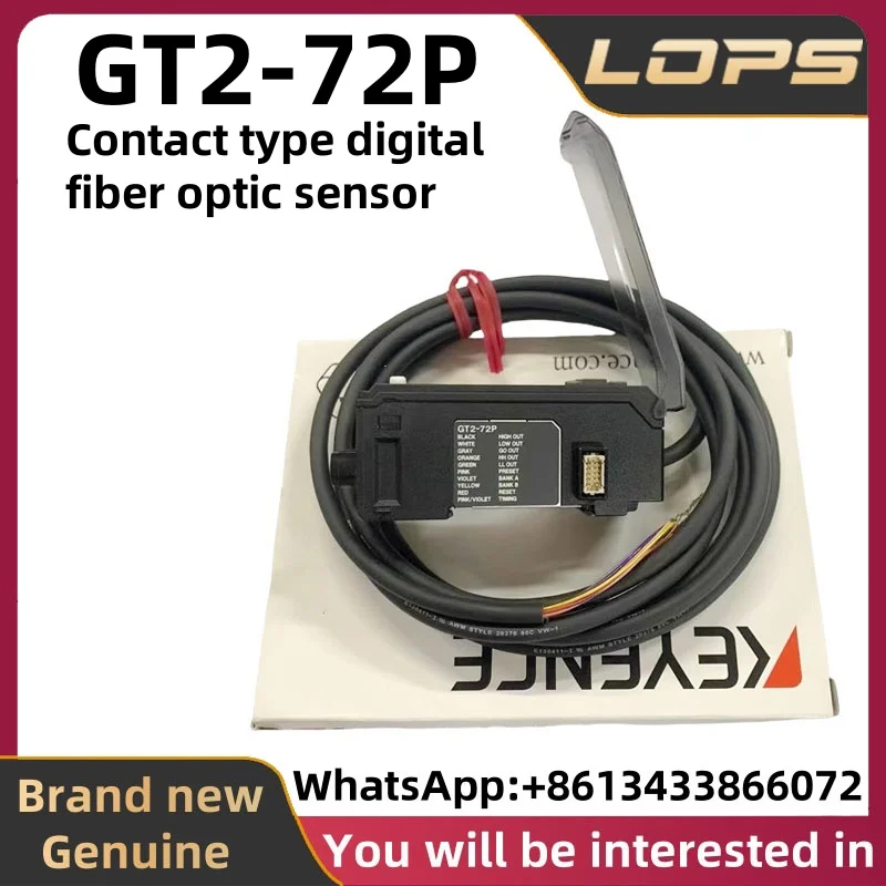 GT2-72P New Original KEYENCE Contact type digital fiber optic sensor, large quantity in stock, welcome to consult.