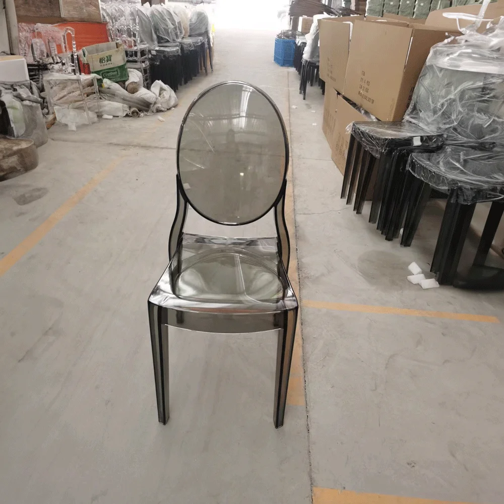 Stackable special design crystal acrylic clear resin chair polycarbonate wedding chair event furniture