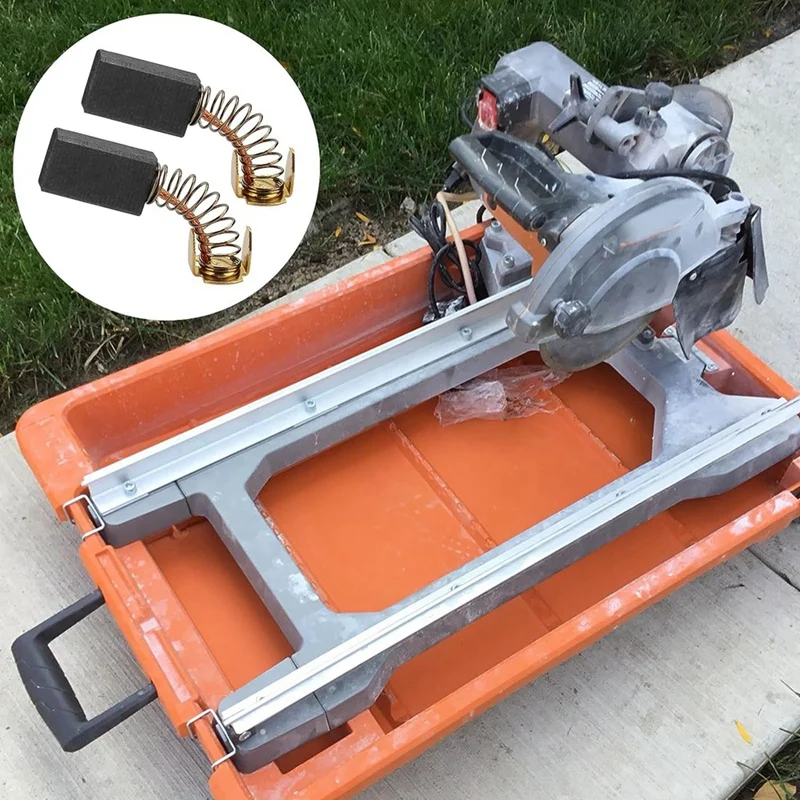 Carbon Motor Brush 089006017092(2 Pcs) Fits for Ridgid Ryobi Tile/Miter Saw Motor Brush R4040 TS1344 TS1345