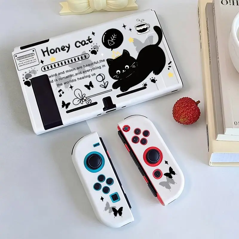 Ultra-slim Shock-absorbing Case TPU Split Protective Case for Nintendo Switch NS Game Console Anti-Scratch Shell Protector