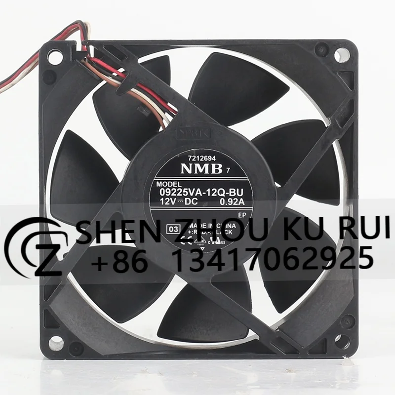 

09225VA-12Q-BU NMB Authentic Original 12V 0.92A 4-wire PWM speed control high airflow fan 9025