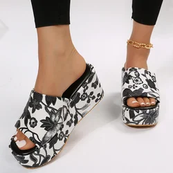 Summer New Shoes for Women Fashion Bohemian Style Women's Wedge Sandals Leisure Beach Slippers Sandalias De Mujer Verano 2023