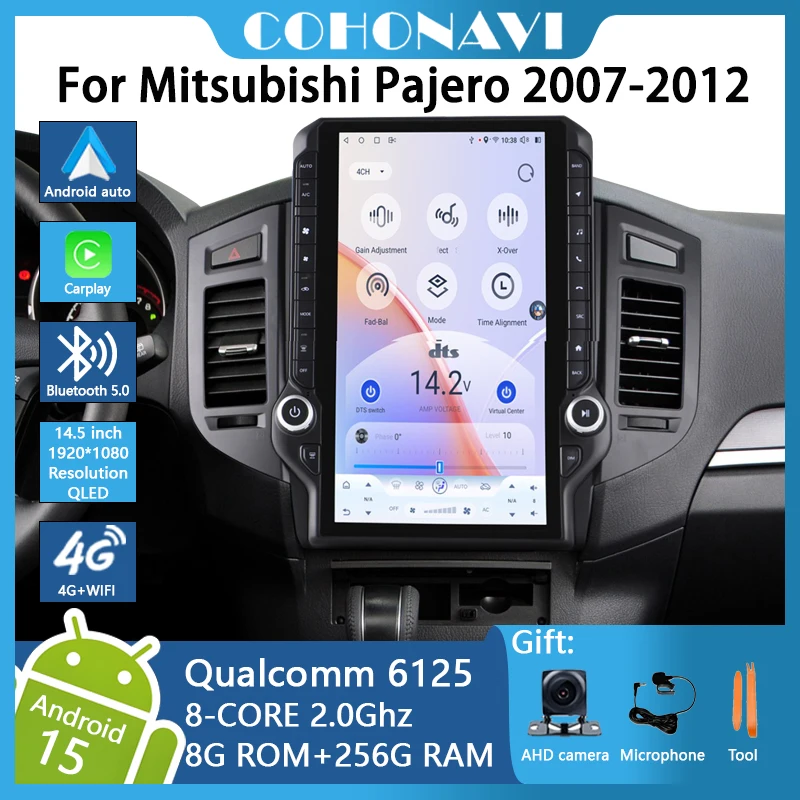 

14.5" Android 15 Stereo with Wireless Carplay & Android Auto, GPS Navigation & Touchscreen for Mitsubishi Pajero 2007–2012