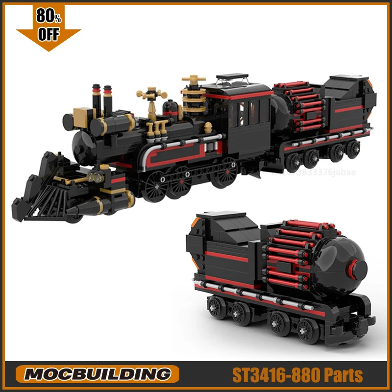 

Модель поезда MOC Movie Back to Beautiful Future Car Jules Verne Time Train Building Block Украшения Детские подарки на день рождения Игрушки