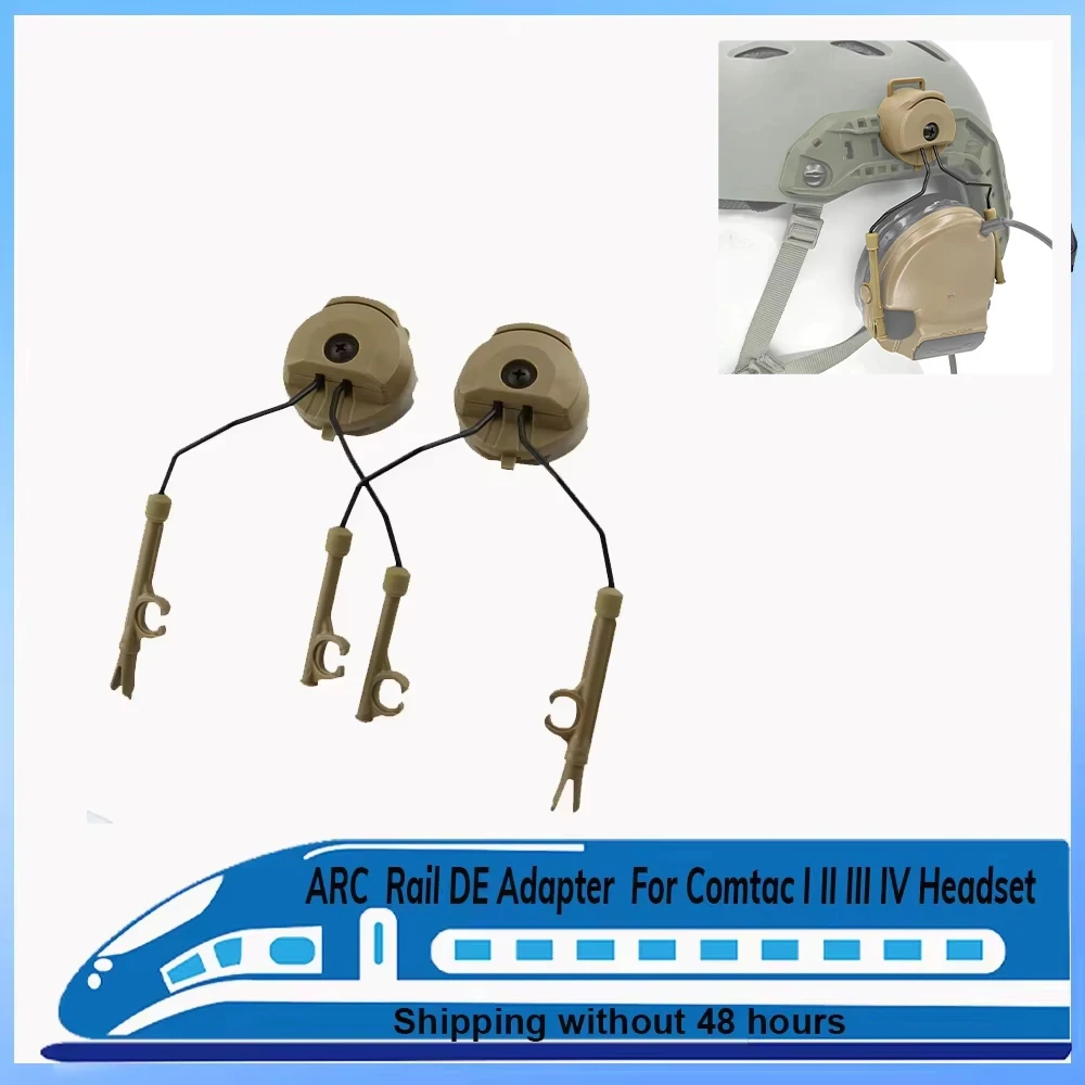 Tactical Headset Bracket Fast Ops Core Helmet ARC Rail Adapter Set Comtac II Series Military Noise Cancelling Headset