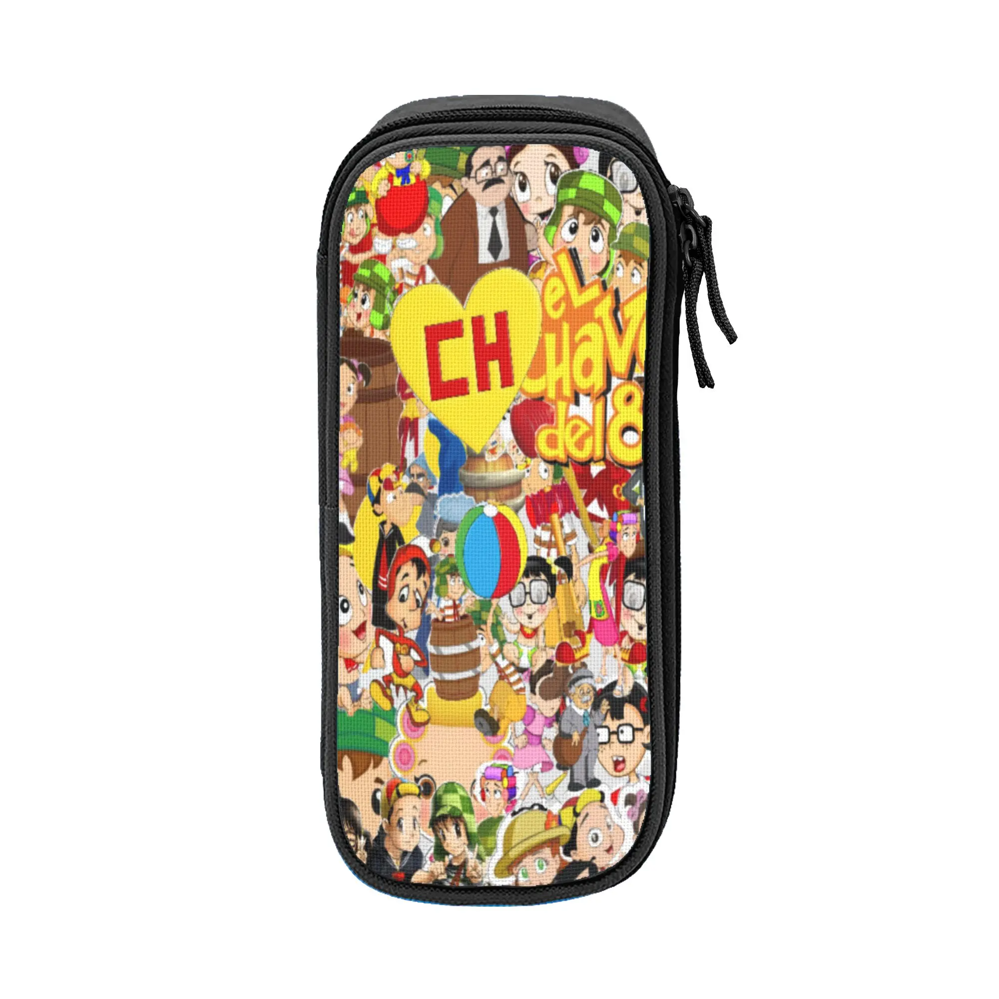El Toxico - El Chavo Del Ocho  Pencil Cases Creative   Pen Bag Girls Boys Large Storage Students School Zipper Pencilcases
