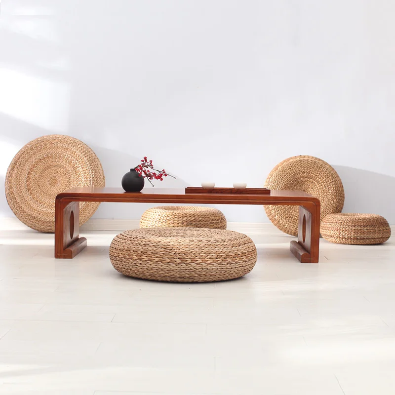 Caoyiju – coussin de futon japonais en paille, tapis de tatami épais pour la cérémonie du thé, tapis de méditation de yoga