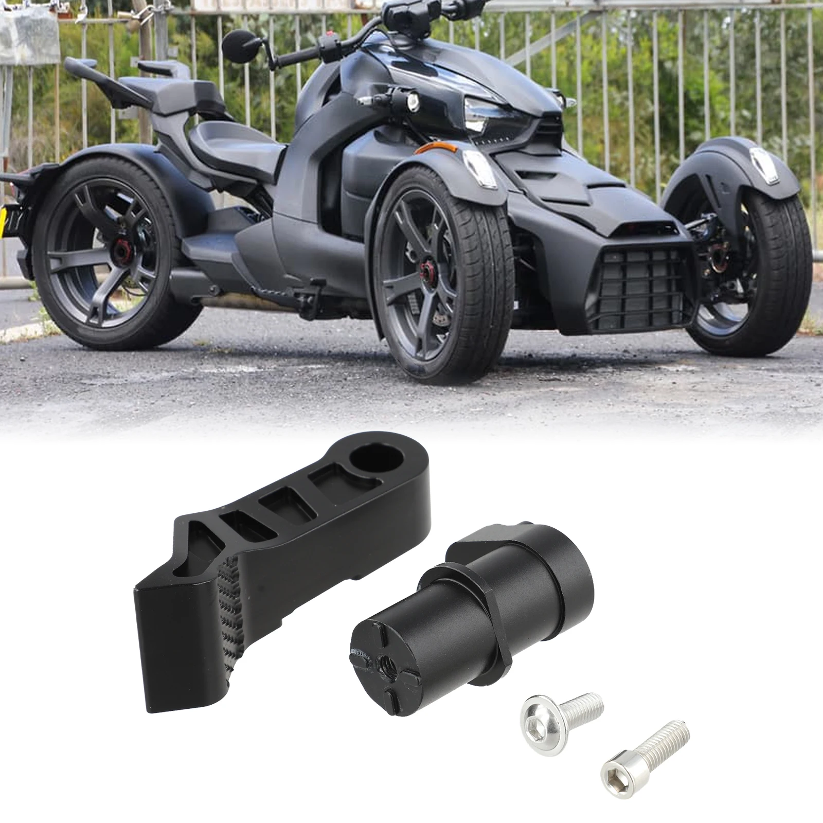 

Vehicle Upgrade CNC Lever Aluminum Brake Lever Aluminum Parking Brake Lever Black Seamless Fit Design Wear-resistant Material