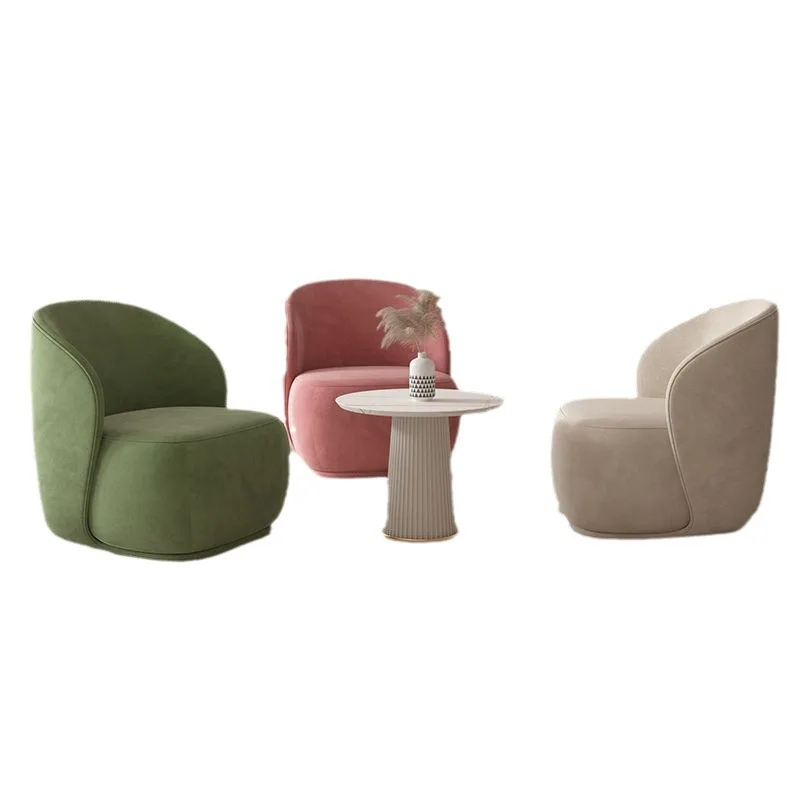 

Light luxury, special sofa chair in the lobby, reception desk and chair combination