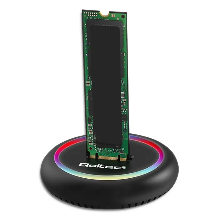 Qoltec M.2 SSD-dockingstation |     NVMe |     Sata |      USB-C |     2TB