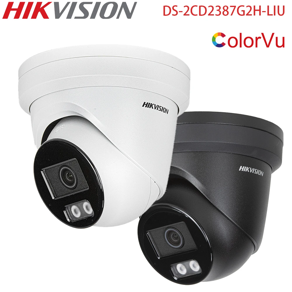 Hikikvision 8MP ColorVu IP Camera 4K Smart Hybrid Light Real-time Audio Security BLACK WHITE