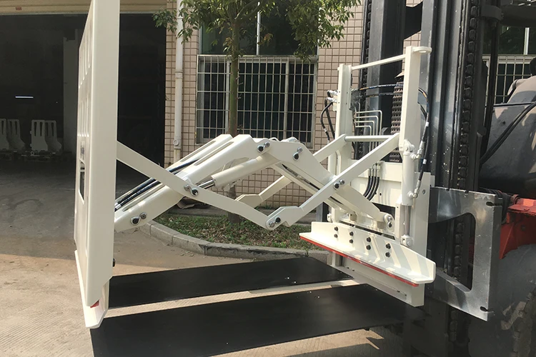 지게차 부착물 푸시 풀 지게차 푸셔 자재 취급용