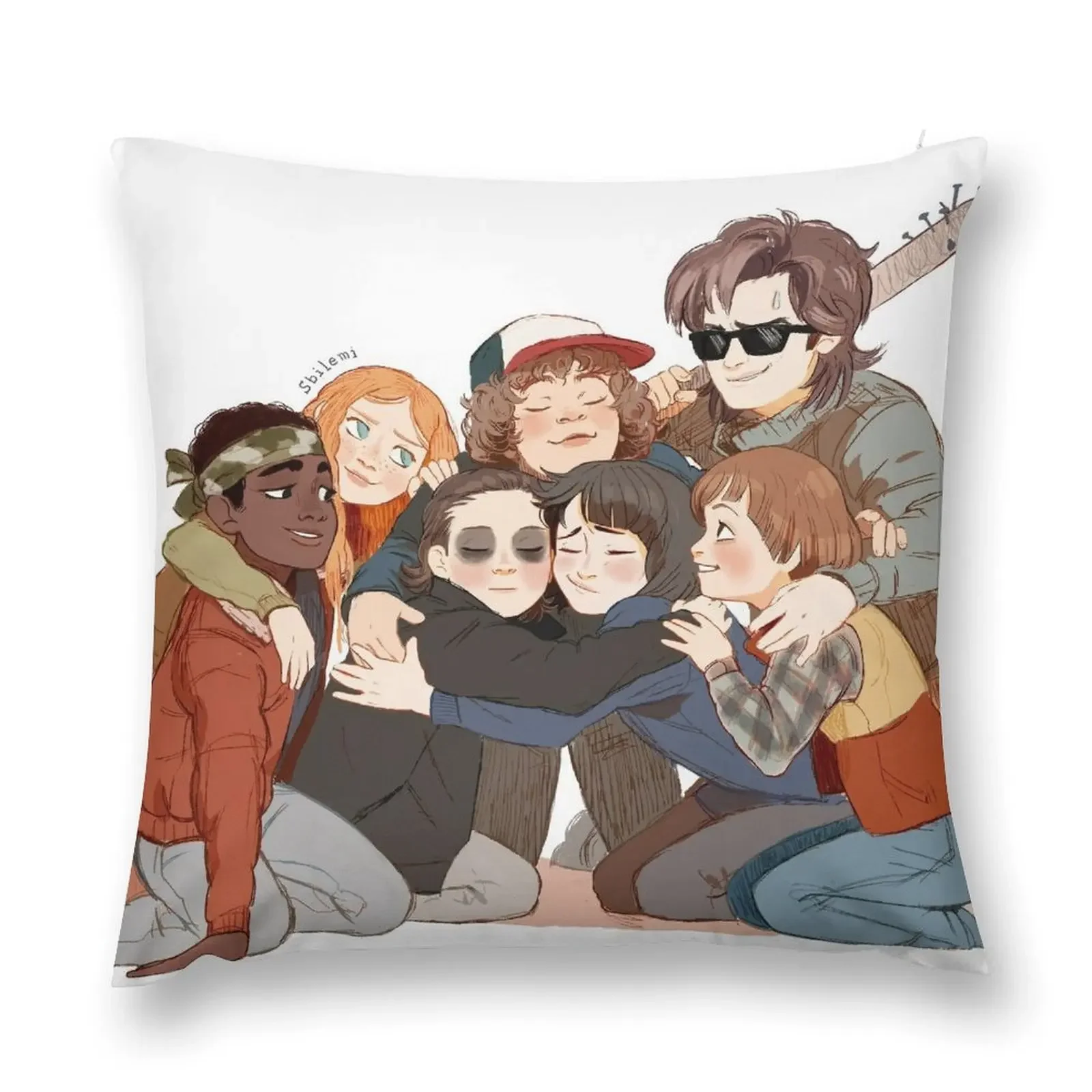 

big hug Throw Pillow Pillow Case anime girl Cushion Covers For Living Room pillow