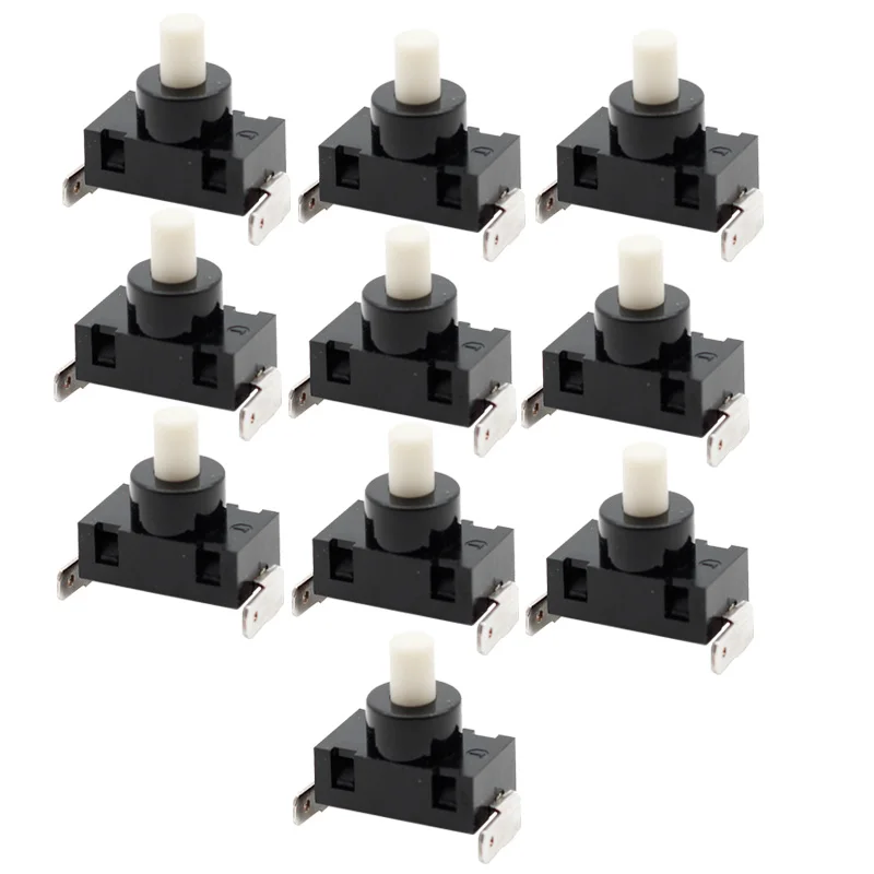 10 pcs KAG 01A self locking micro flashlight push button switch with CQC VDE