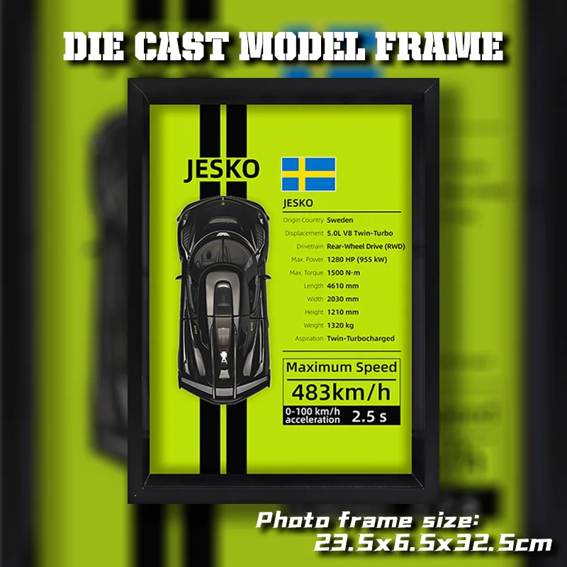 

Three-dimensional photo frame hanging car model, best collection for car model enthusiasts, Christmas/birthday gifts