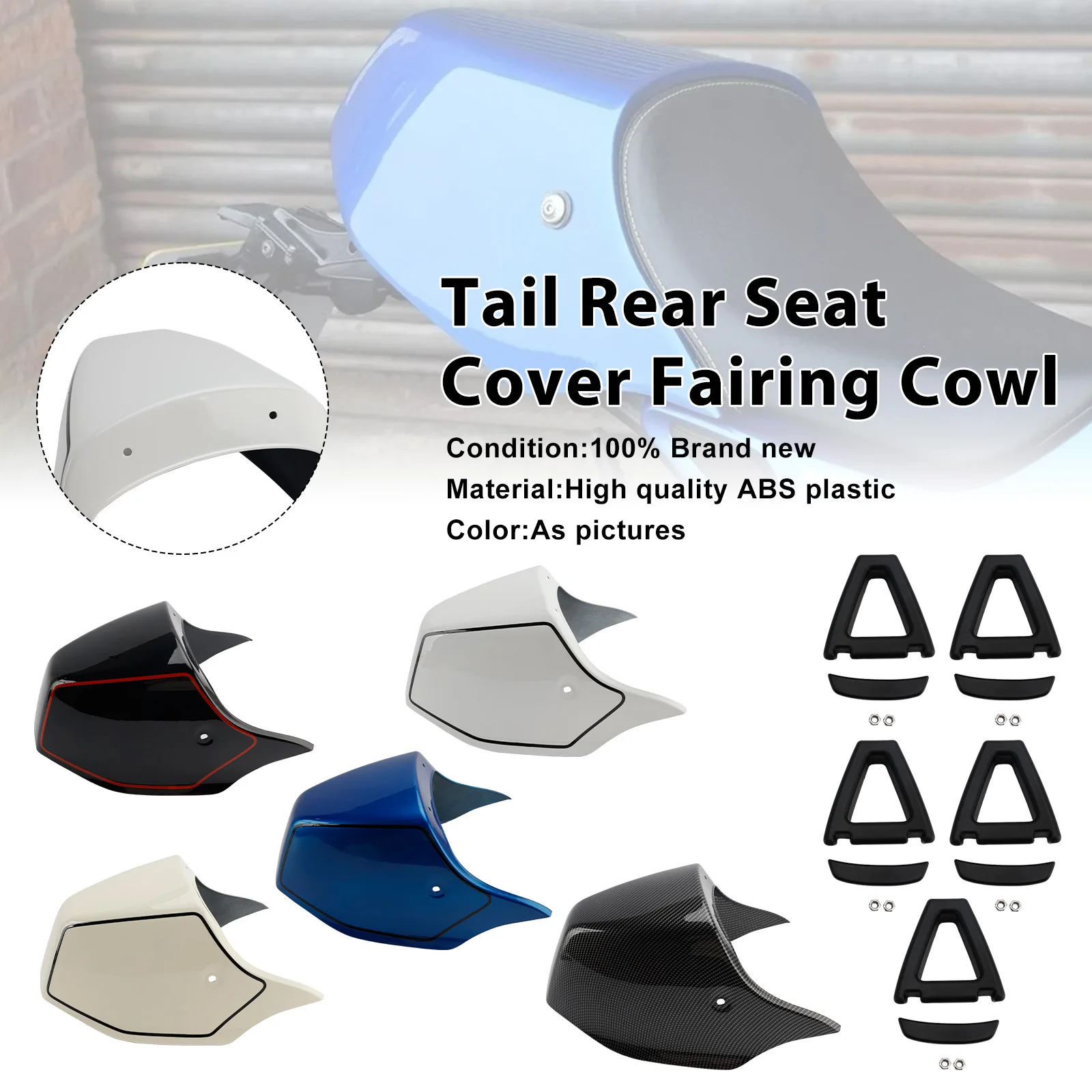 Topteng ABS plastic Rear Tail Pillion Seat Fairing Cover For Yamaha XSR900 XSR 900 2022 2023 2024 2025