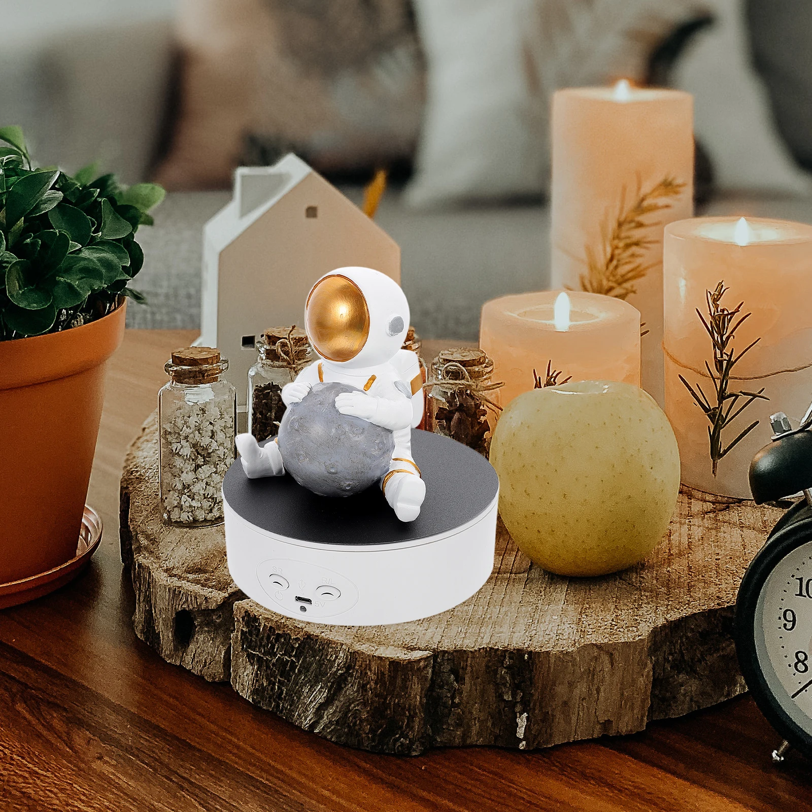 

Rotating Display St Desktop Turntable Jewelry Turner Multi function Accessory 360 Degree View Strong Practical Showcase