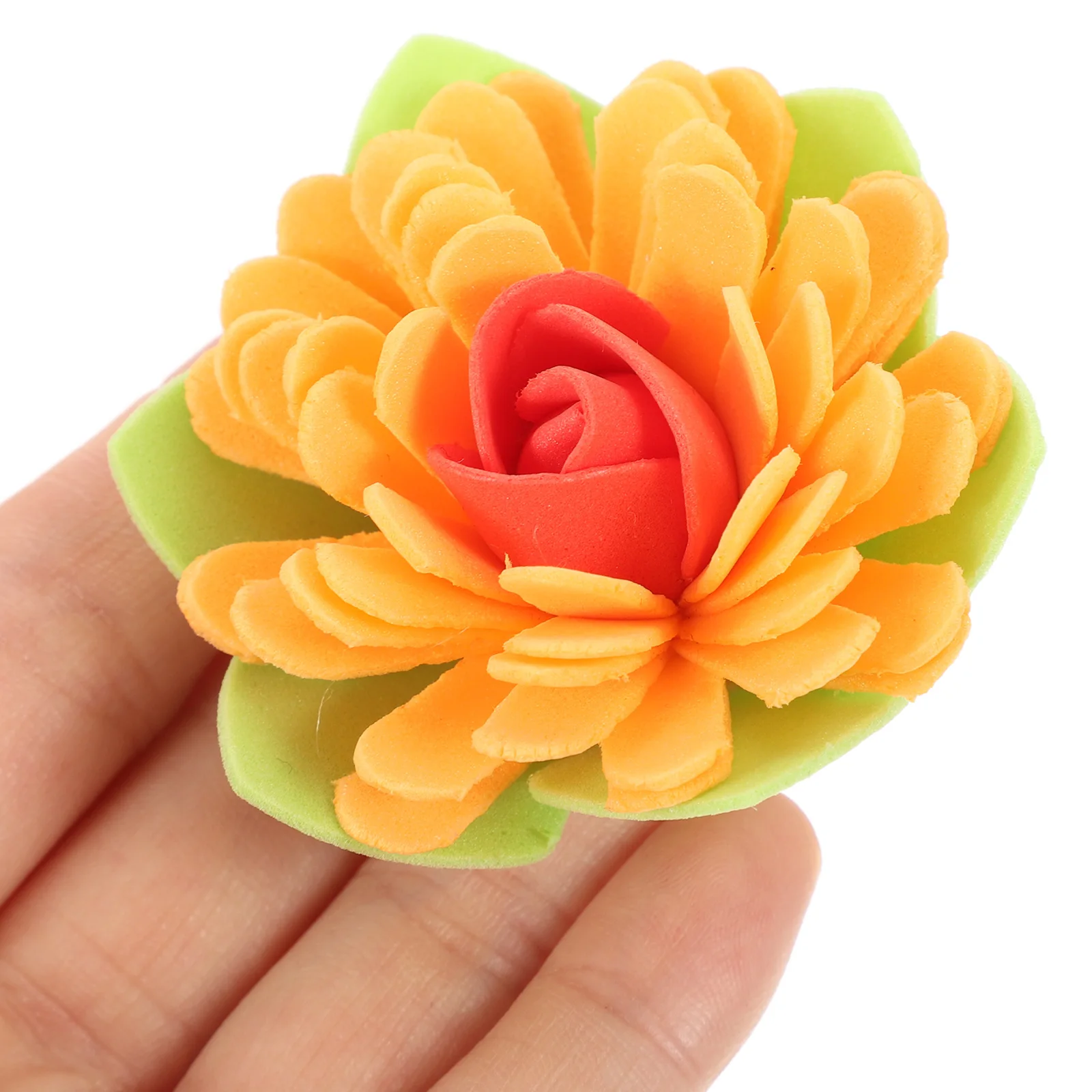 

50 Pcs Aromatherapy Flowers Decoration Mini Diffuser Yellow Pe Office Desk Bath Room Home PE Material Elegant Design