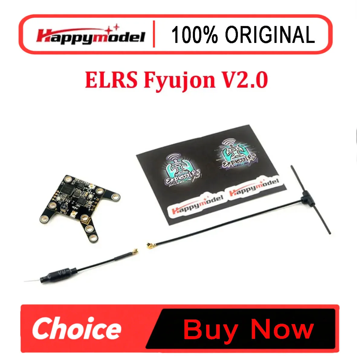 HappyModel ELRS Fyujon 2in1 Module Built-in ELRS 2.4GHz Receiver and 5.8GHz 48CH Open VTX Image Transmission For RC FPV Drone
