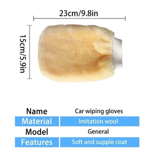 قفازات غسيل السيارات من الألياف الدقيقة ، الصوف الناعم ، قفاز تنظيف السيارات القطيفة ، قفاز على الوجهين ، أداة تنظيف تفصيل السيارة ، 1-10 قطع أفضل 12 قفازات فورمولا 1 للمبيعات - رقم 12