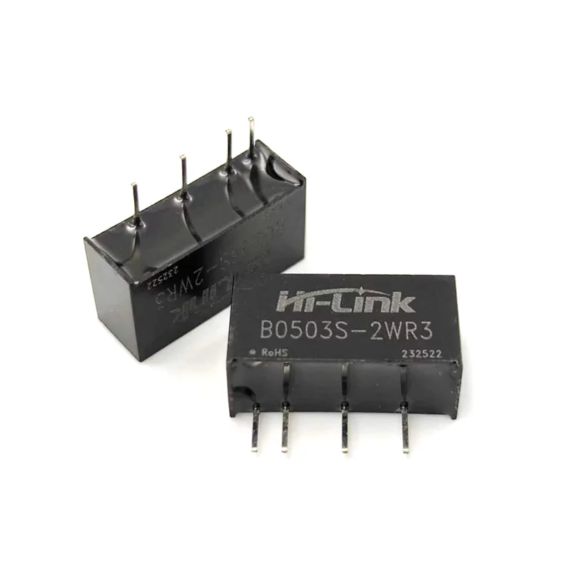 Hi-Link B0505S-2WR3 B0512S-2WR3 B0524S-2WR3 2W 4.5-5.5V to 3.3V/5V/9V/12V/15V/24V DC DC Single Output Power Supply Module