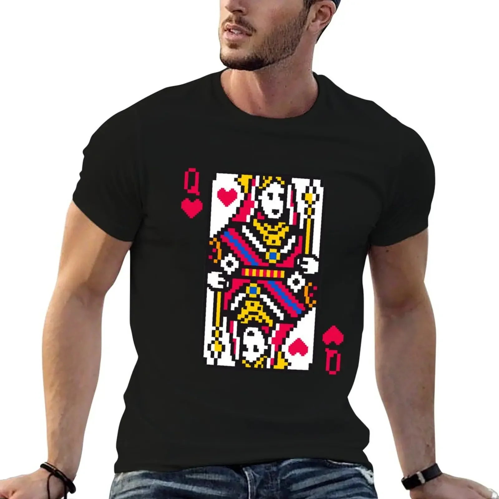 

Queen of Hearts T-Shirt graphic t shirt vintage luxury t-shirt anime t shirts clothing for men