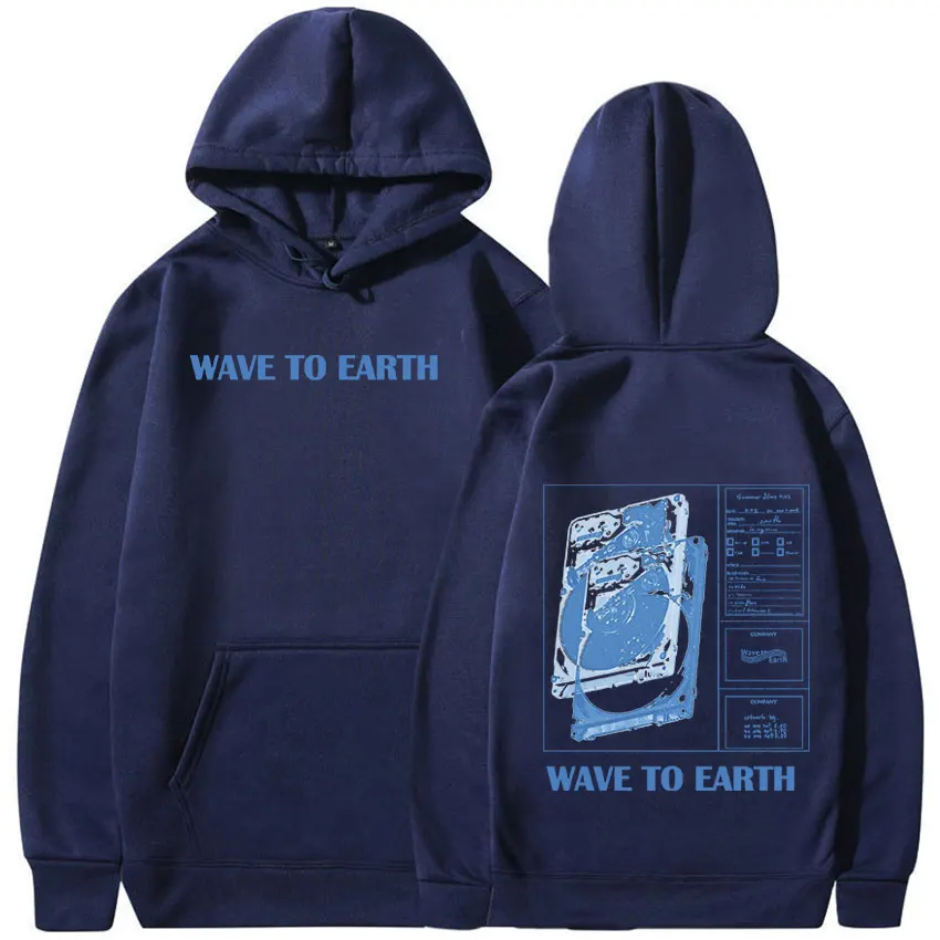 Koreański zespół Wave To Earth 2024 Tour Album Bluza z kapturem Męska Damska Hip Hop Moda Pullover Bluza Kpop Odzież Oversized Bluzy z kapturem