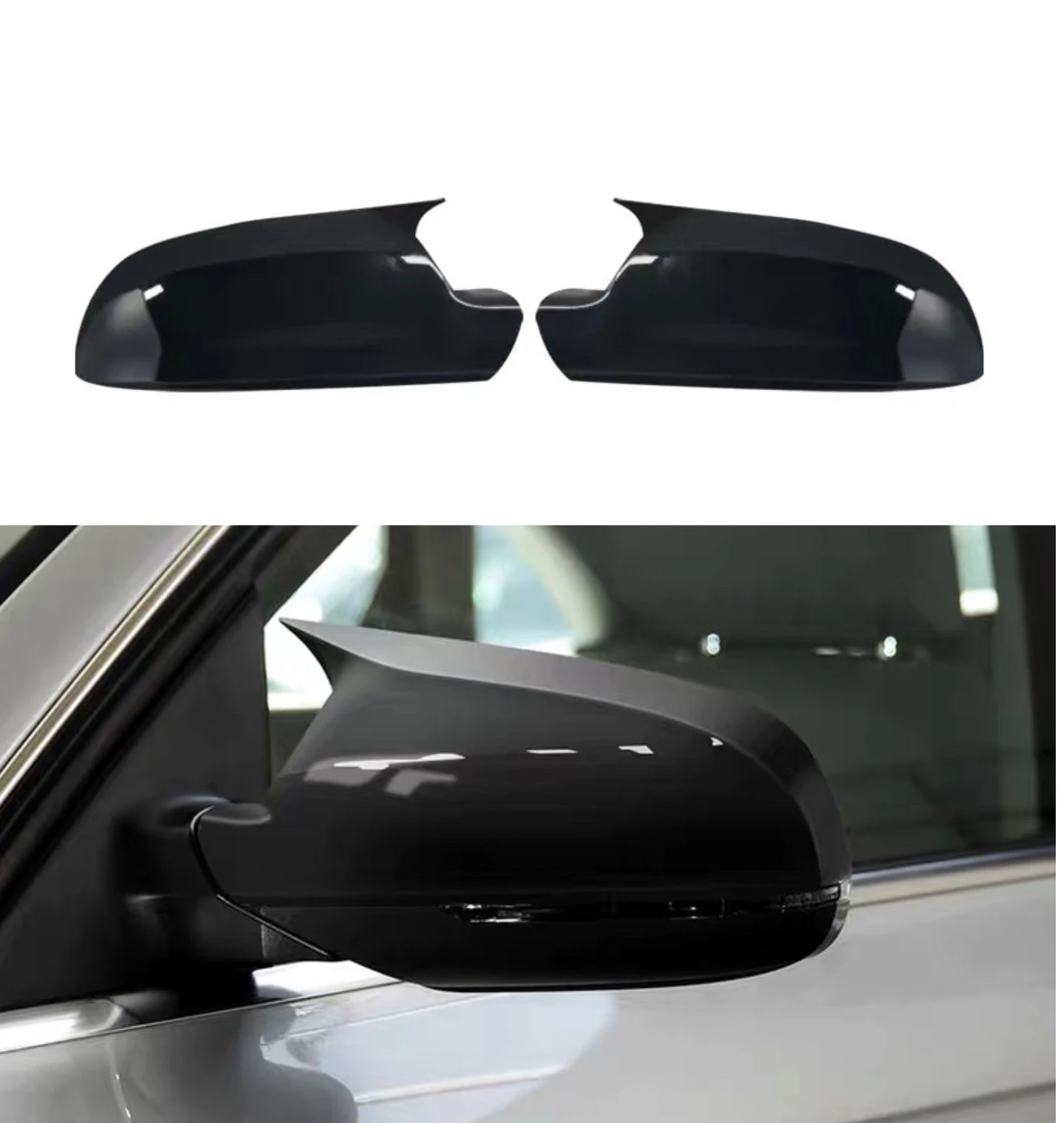 

Car Rearview Side Mirror Cover For Audi A3 8P A4 A5 S5 RS3 RS4 RS5 Cap Exterior Door Rear View Case Trim Carbon Fiber Look