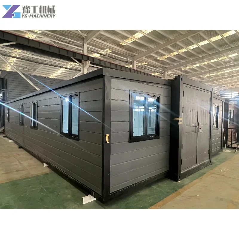 Double Wing Container House 20ft 40ft Customized Prefabricated House Folding Expandable Container House Tiny Home Room for Spain
