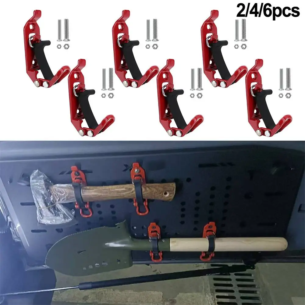2/4/6 قطعة رف سقف متعدد الاستخدامات جبل عدة تثبيت بشكل آمن أدوات جدار تصاعد بين قوسين عدة أداة كليب مع مسامير سقف رفوف الأمتعة