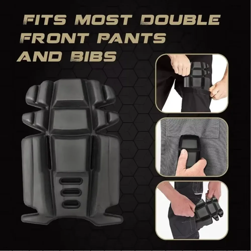 1 Pair of Simple Tactical Pants Knee Pads, Made of EVA Material, Impact Resistant, Inserted, Suitable for Work Pants