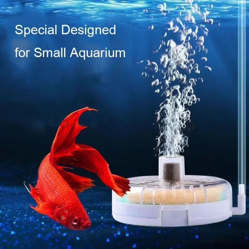 

Mini Water Fairy Filter Silent Oxygen Booster 3-in-1 Cycle Fecal Cleaning Sponge Fish Tank Pneumatic Filter Aquarium Accessories