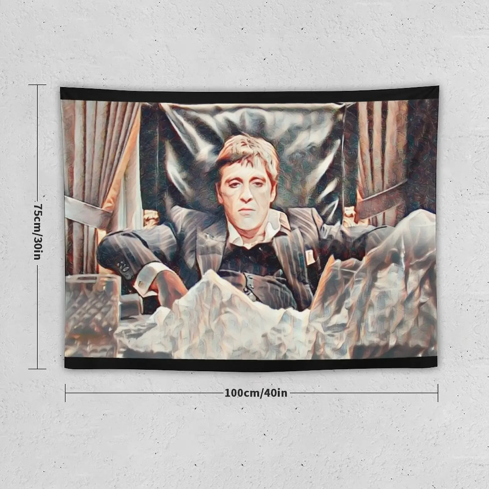 Scarface Tapestry Wallpaper Wall Decor Hanging Home Decor Accessories Tapestry