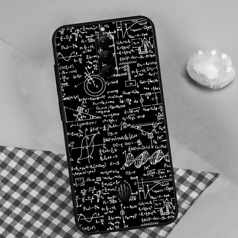 حافظة صيغة الرياضيات لعلوم الفيزياء لهاتف ZTE Nubia Red Magic 10 Air 5G 6R 6 7 6S 7S Pro RedMagic 9S 8s 8 9 10 Pro Plus