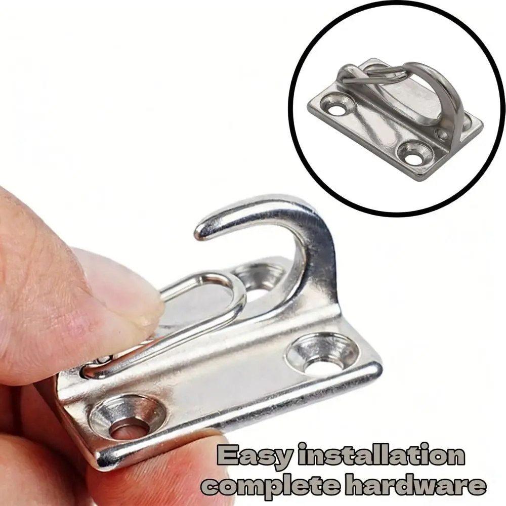Heavy Duty 316 Stainless Steel Wall Hooks Sturdy Multi-functional Dog Leash Holder Quick-Setup Wall Mount Holder Garage