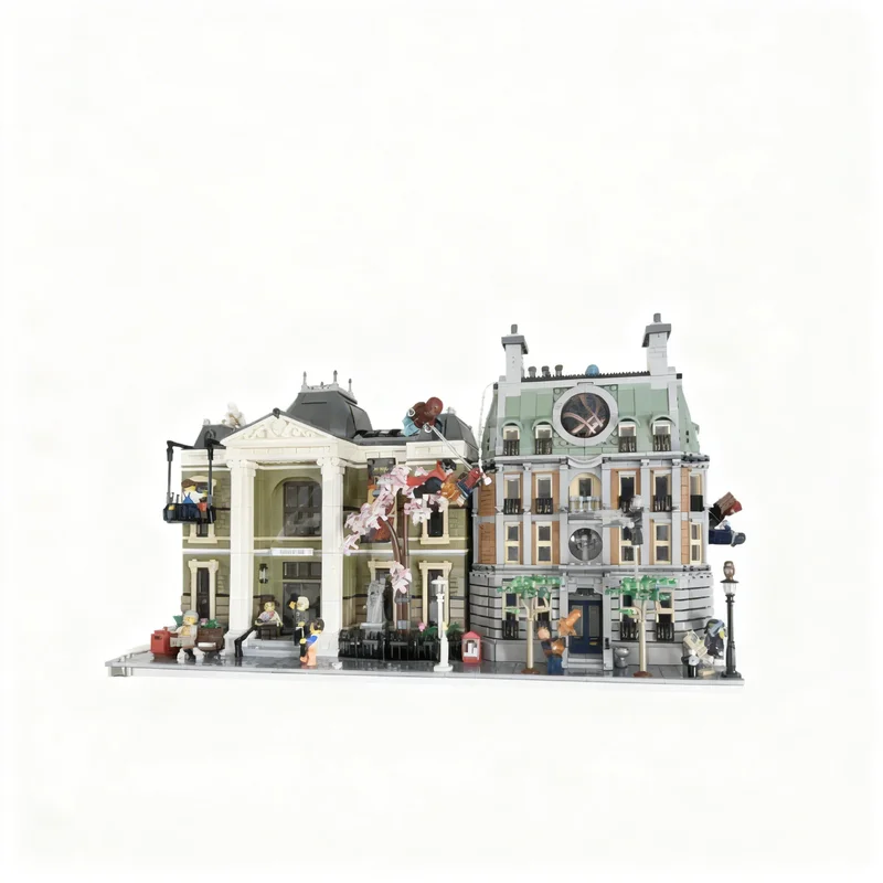 2969PCS MOC Hero Movie Sanctum Sanctorum Left Side Model DIY Creative Assembly Building Blocks Display Birthday Gift Building