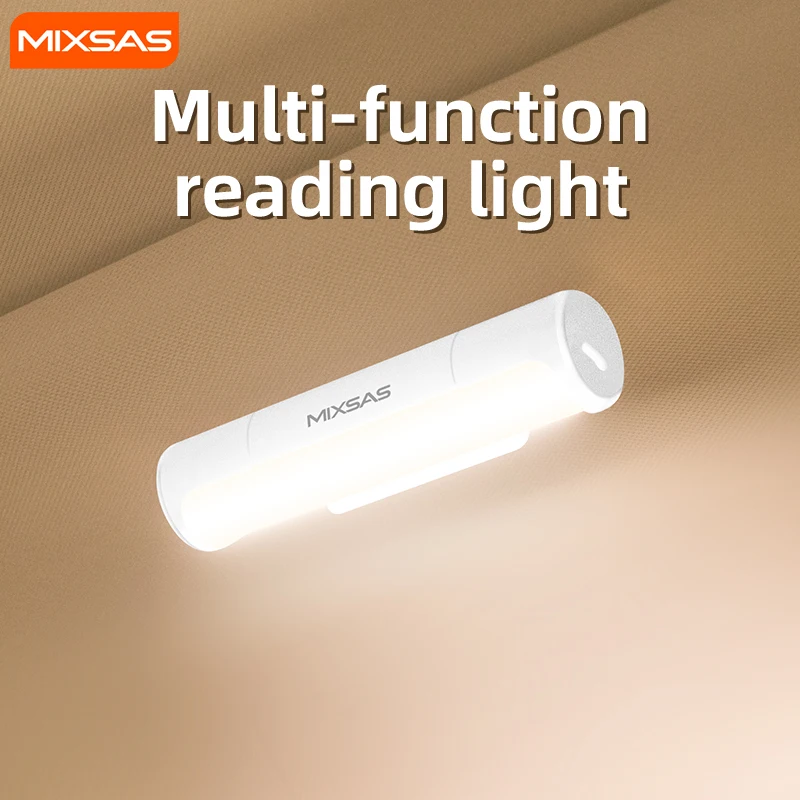 MIXASA Car LED Touching Light Portable Hanging Reading Car Interior Light USB Wireless Charging Illumination Handheld Lamp