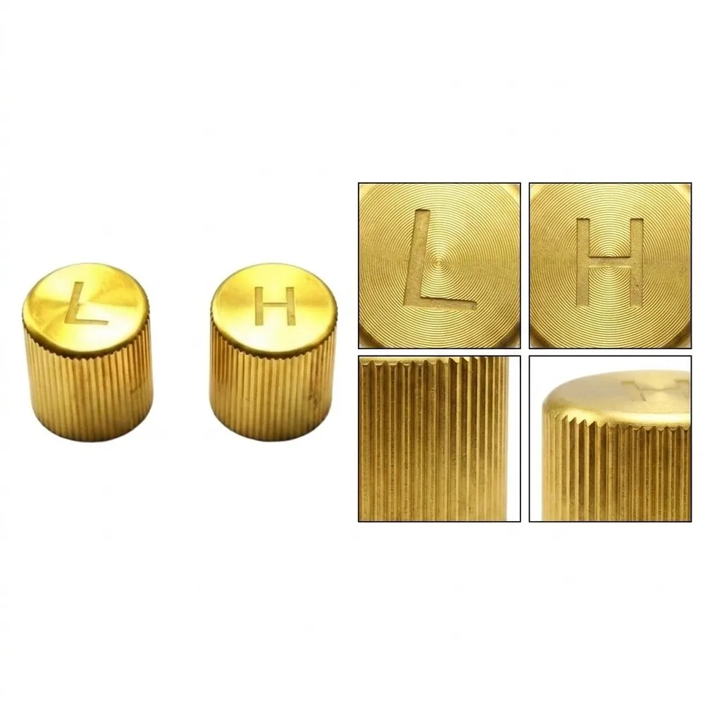 Brass AC Cap AC Valve Cap High And Low Pressure Direct Replacement Part Easy Installation Design Precise Thread Match