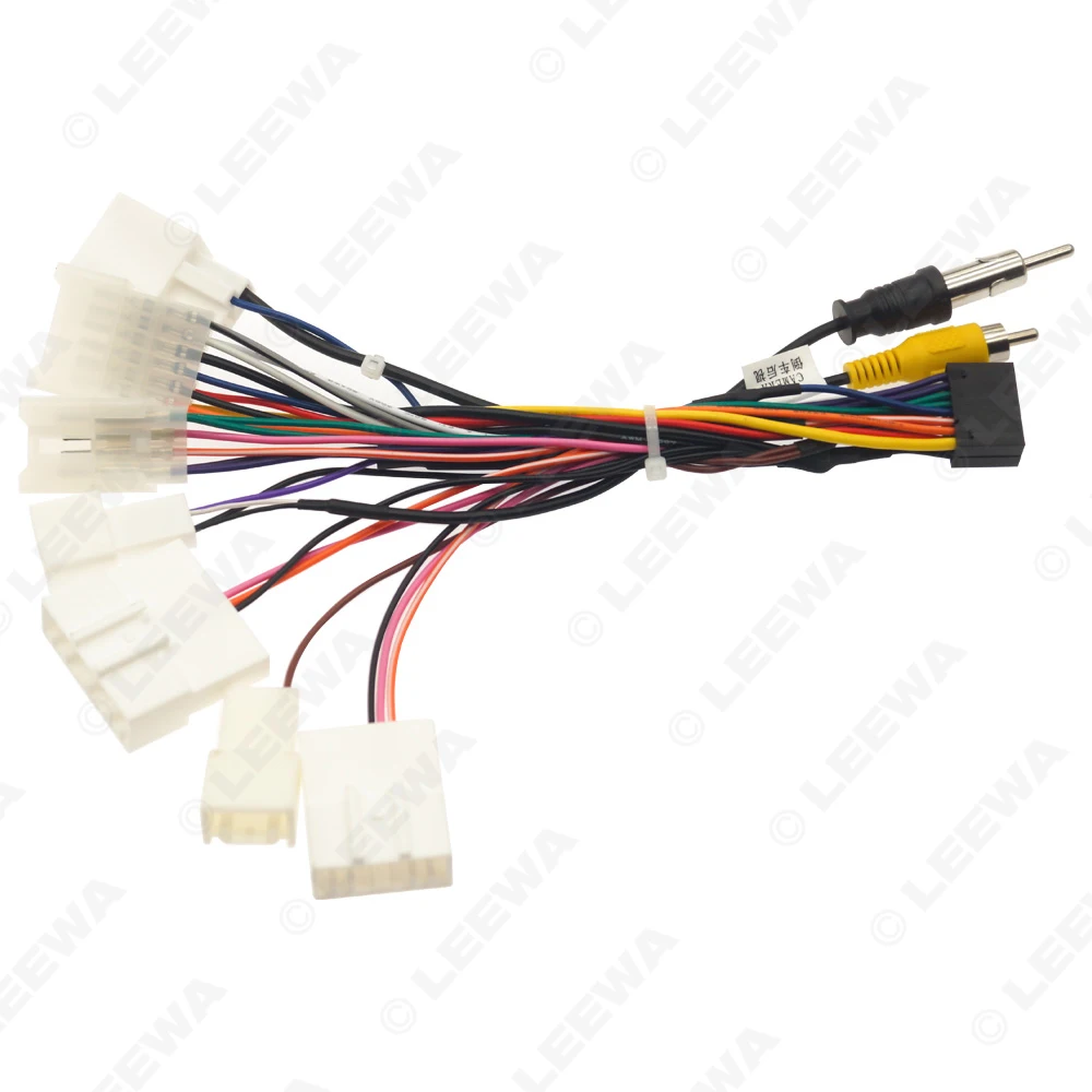LEEWA Auto 16Pin Cavo di Alimentazione Cablaggio Adattatore Per Toyota 2004-2024 Unità Principale di Installazione Auto Radio Cavo di Alimentazione Adattatore