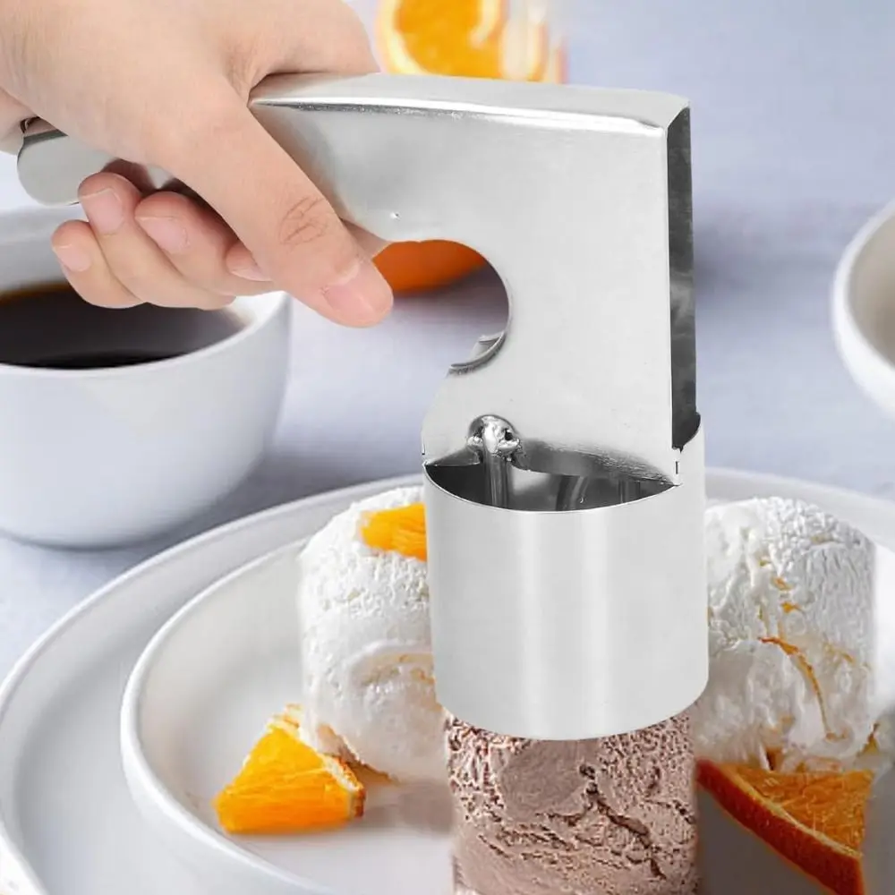 Профессиональный совок для мороженого с регулируемой толщиной лопасти, с триггерным механизмом, большой объем, из нержавеющей стали 304