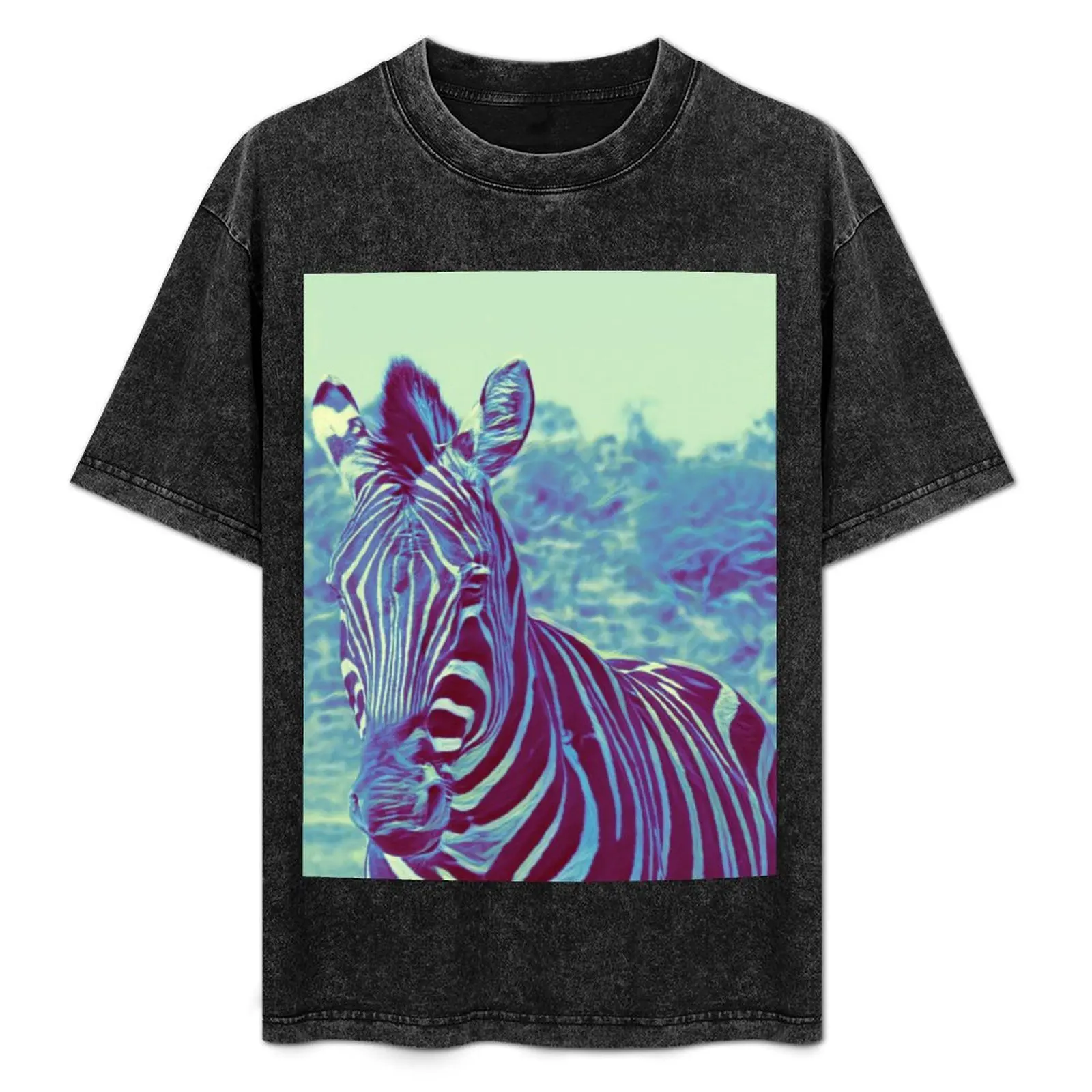 

Pilanesberg Nature Reserve, South Africa - Zebra Fractal T-Shirt plus sizes tees street wear heavyweight t shirts for men