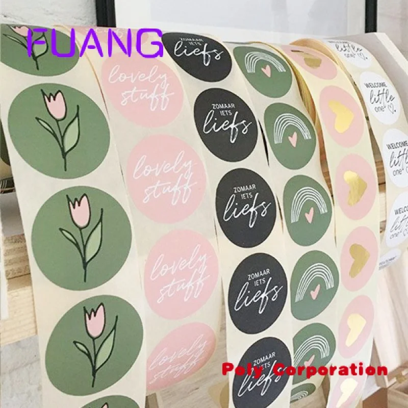 

Custom Self Adhesive Custom Logo kraft paper private label products special shaped foil printing logo holographic stickers for