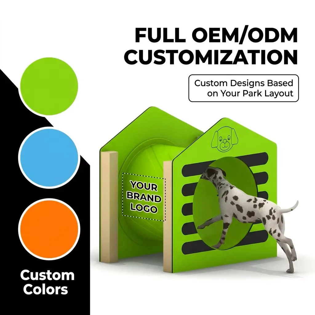 Professional Outdoor Pet AgilityTraining Equipment Set - Durable &Weatherproof Dog Obstacle Course ForBackyard and Public Parks.